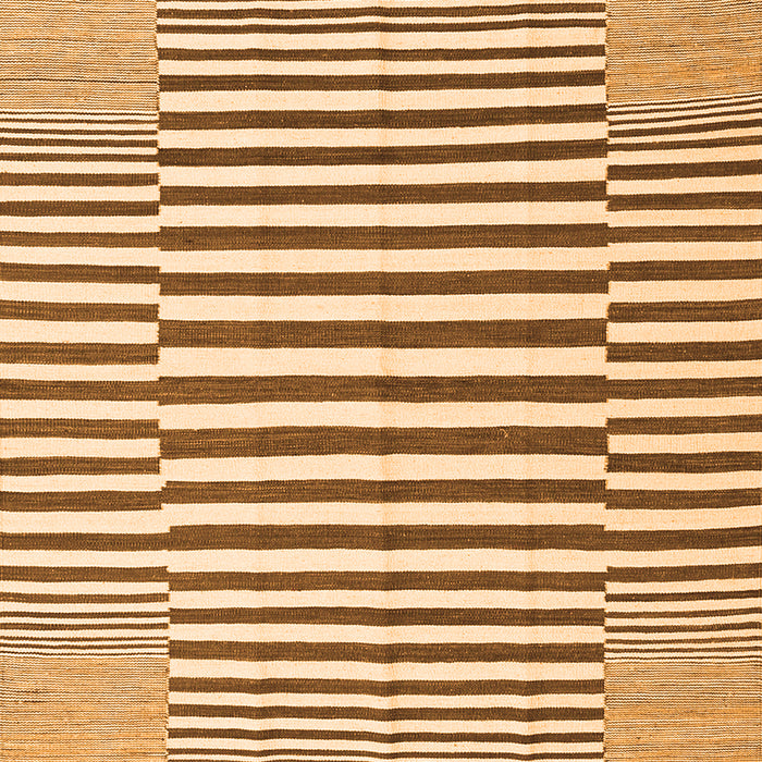 Solid Orange Modern Rug, con691org