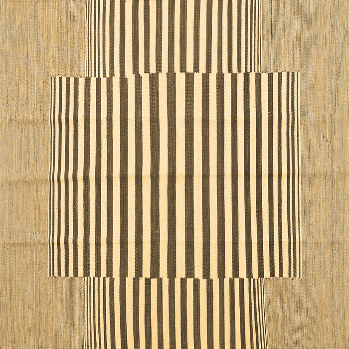 Square Machine Washable Solid Brown Modern Rug, wshcon691brn