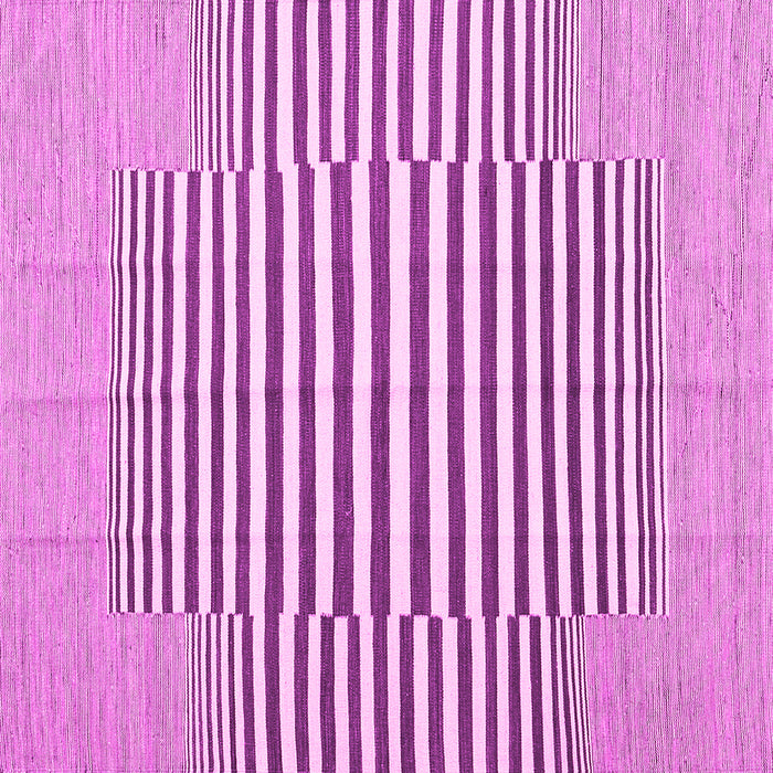 Square Solid Pink Modern Rug, con691pnk