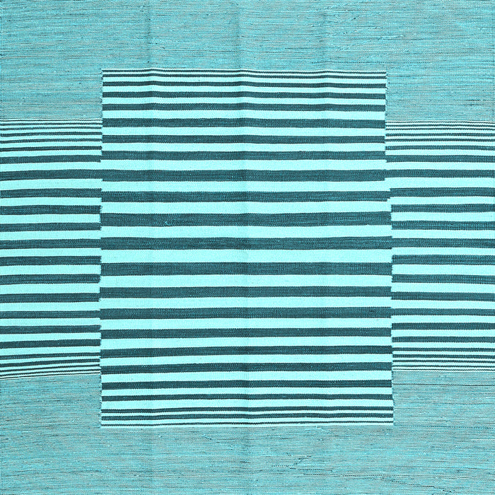 Square Solid Light Blue Modern Rug, con691lblu