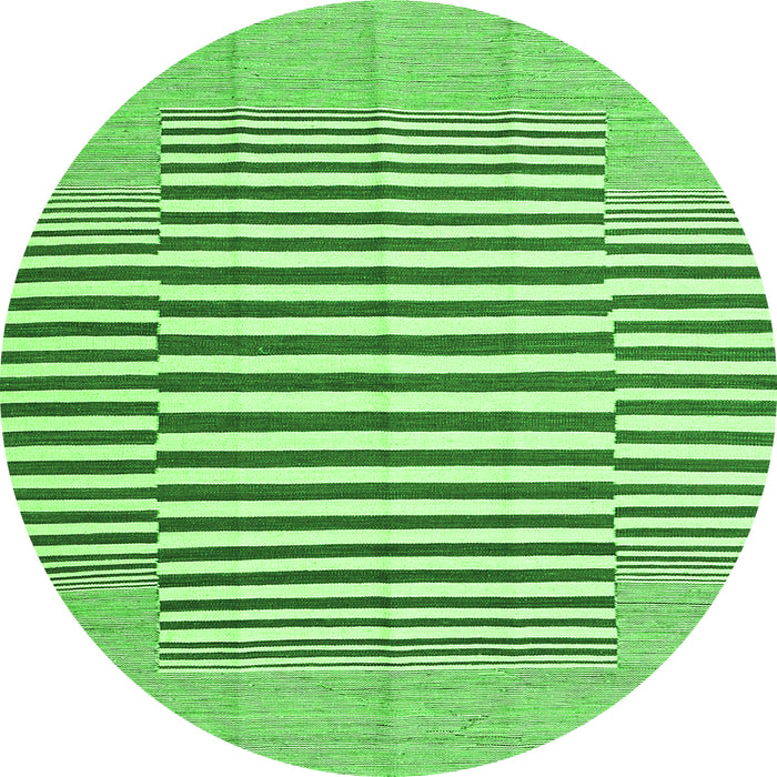 Machine Washable Solid Green Modern Area Rugs, wshcon691grn