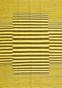 Solid Yellow Modern Rug, con691yw