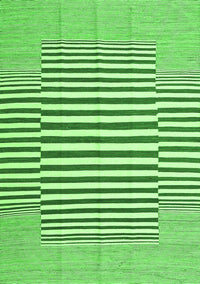 Solid Green Modern Rug, con691grn