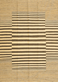 Solid Brown Modern Rug, con691brn