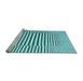 Sideview of Machine Washable Solid Light Blue Modern Rug, wshcon691lblu