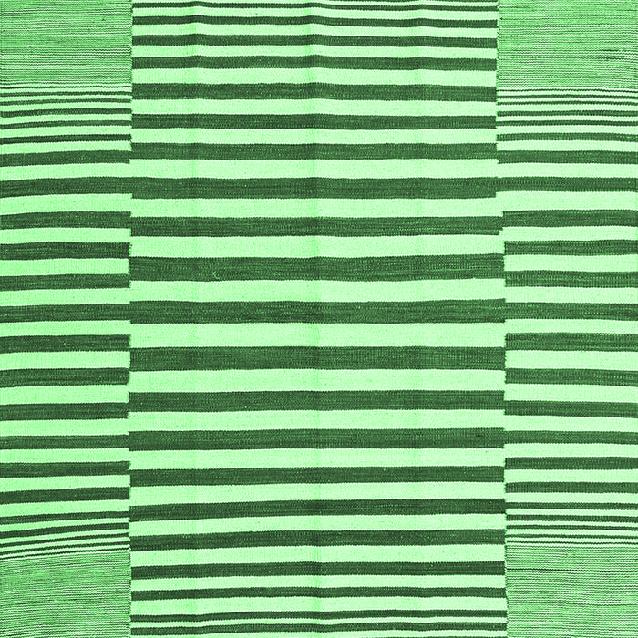 Machine Washable Solid Emerald Green Modern Area Rugs, wshcon691emgrn