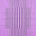 Square Machine Washable Solid Purple Modern Area Rugs, wshcon691pur