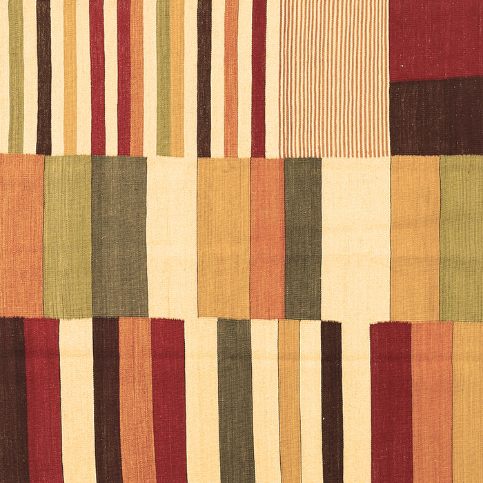 Square Machine Washable Southwestern Brown Country Rug, wshcon692brn