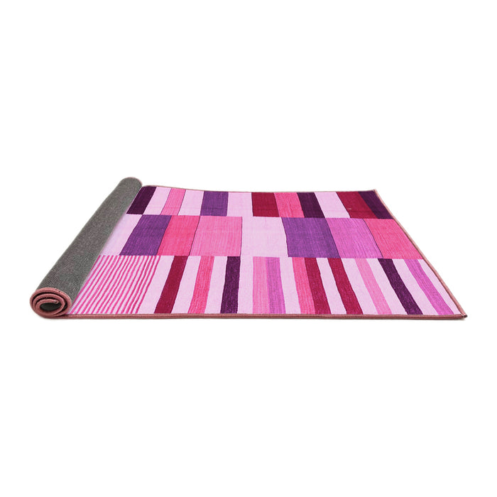 Sideview of Southwestern Pink Country Rug, con692pnk