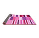 Sideview of Southwestern Pink Country Rug, con692pnk