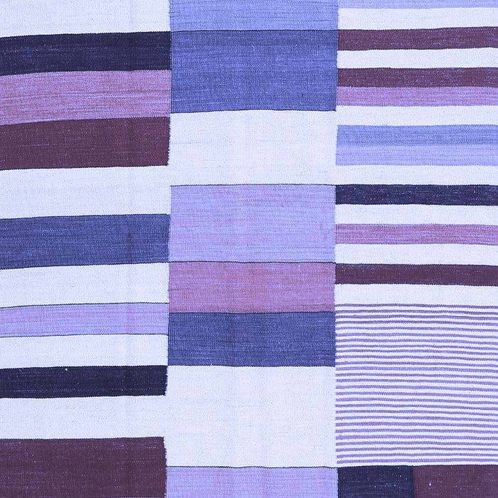 Machine Washable Southwestern Blue Country Rug, wshcon692blu