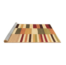 Sideview of Machine Washable Southwestern Brown Country Rug, wshcon692brn