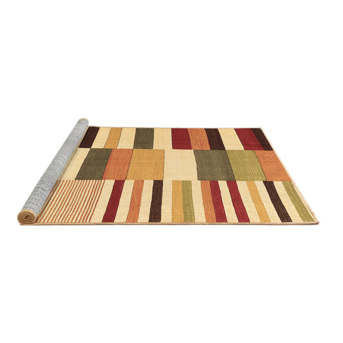 Sideview of Machine Washable Southwestern Brown Country Rug, wshcon692brn