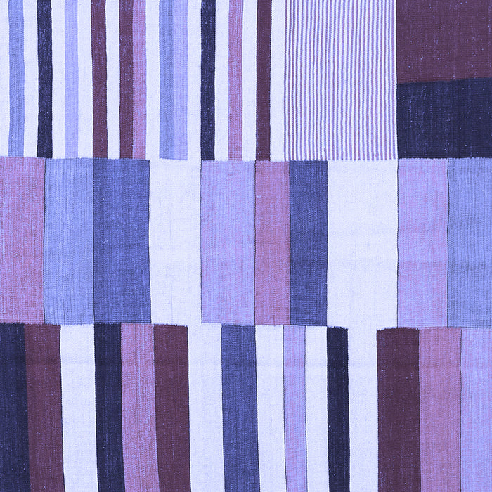 Square Southwestern Blue Country Rug, con692blu