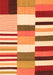 Serging Thickness of Machine Washable Southwestern Orange Country Area Rugs, wshcon692org