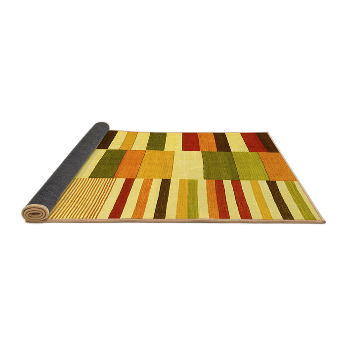 Sideview of Southwestern Yellow Country Rug, con692yw