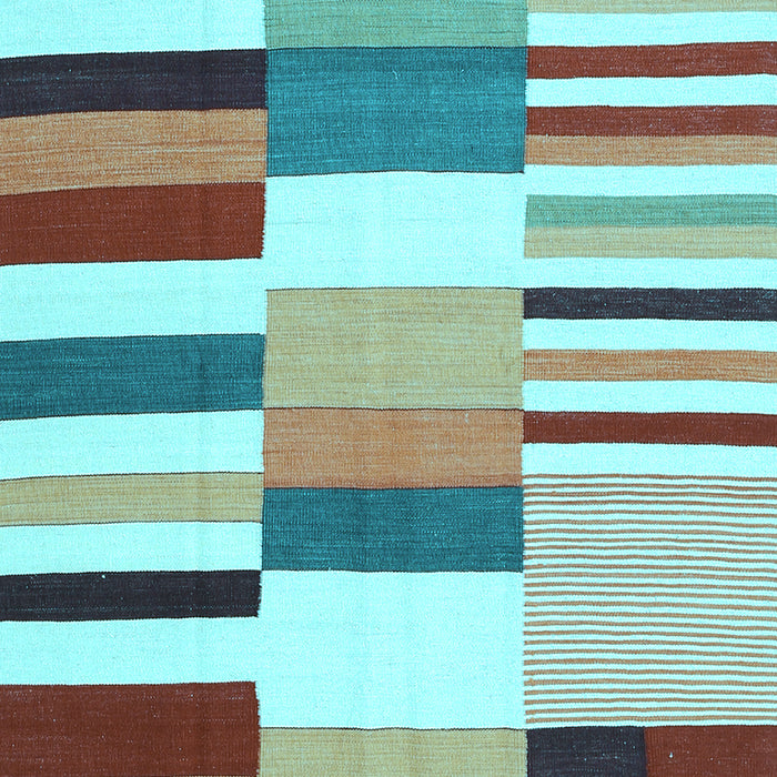 Southwestern Light Blue Country Rug, con692lblu