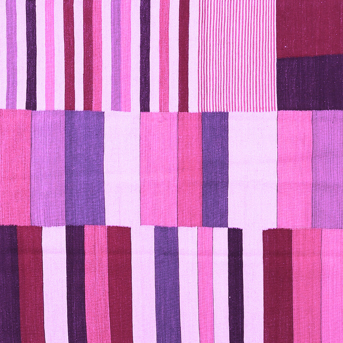 Square Machine Washable Southwestern Purple Country Area Rugs, wshcon692pur