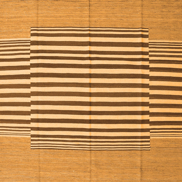 Abstract Orange Contemporary Rug, con693org