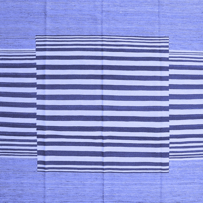 Machine Washable Abstract Blue Contemporary Rug, wshcon693blu