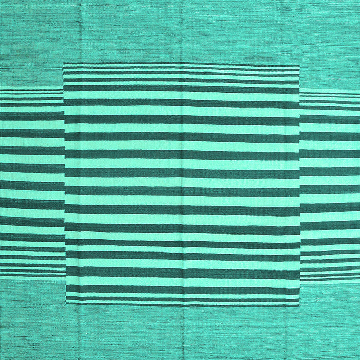 Abstract Turquoise Contemporary Rug, con693turq