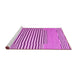 Sideview of Machine Washable Abstract Pink Contemporary Rug, wshcon693pnk