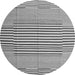 Square Abstract Gray Contemporary Rug, con693gry