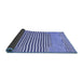 Sideview of Abstract Blue Contemporary Rug, con693blu