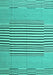 Machine Washable Abstract Turquoise Contemporary Area Rugs, wshcon693turq