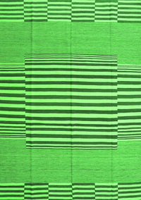 Abstract Green Contemporary Rug, con693grn