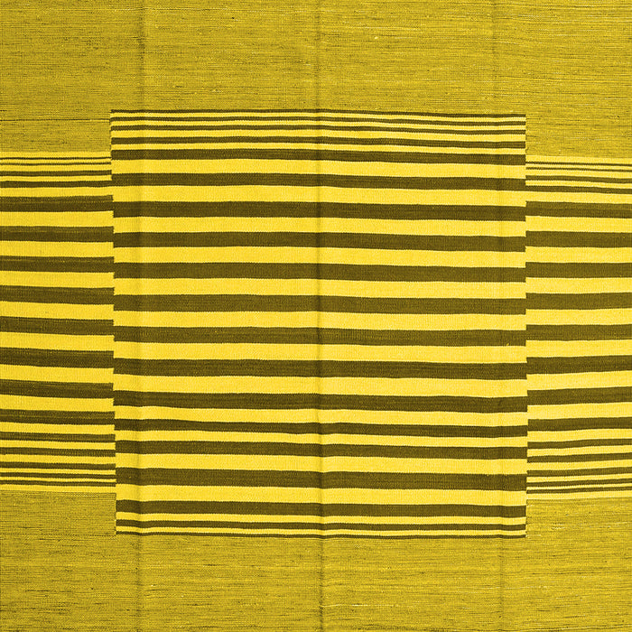 Abstract Yellow Contemporary Rug, con693yw