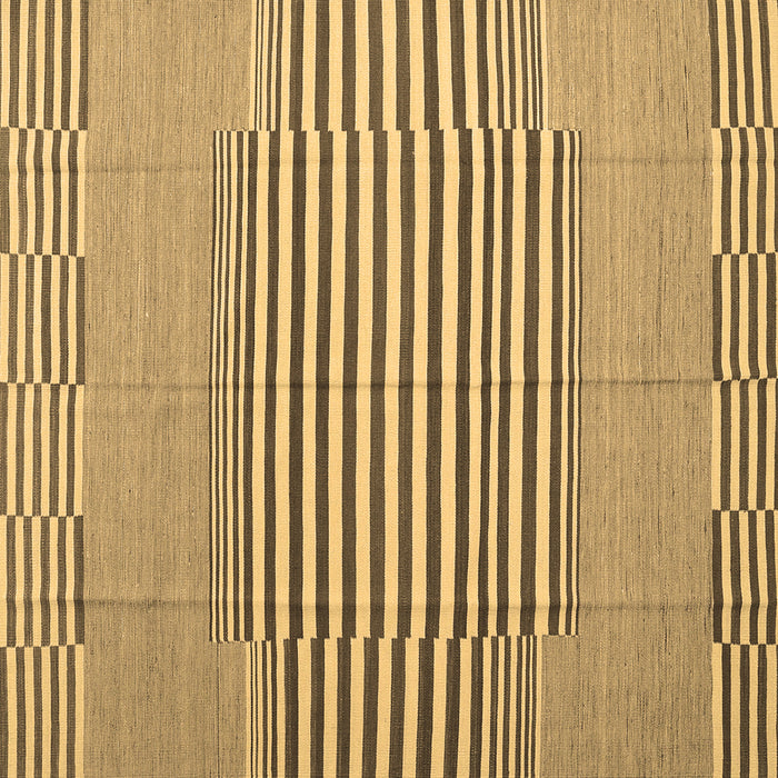 Square Abstract Brown Contemporary Rug, con693brn