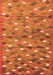 Serging Thickness of Machine Washable Southwestern Orange Country Area Rugs, wshcon694org