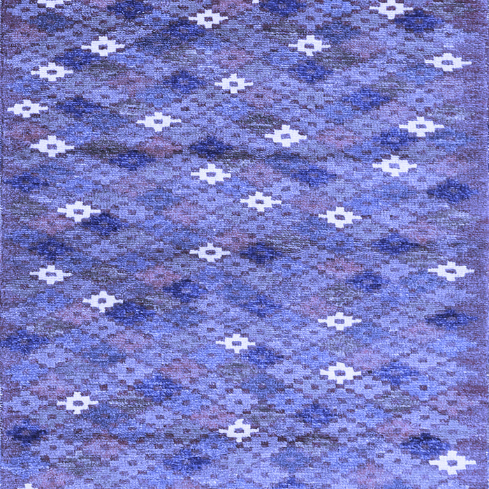 Southwestern Blue Country Rug, con694blu
