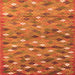 Serging Thickness of Southwestern Orange Country Rug, con694org