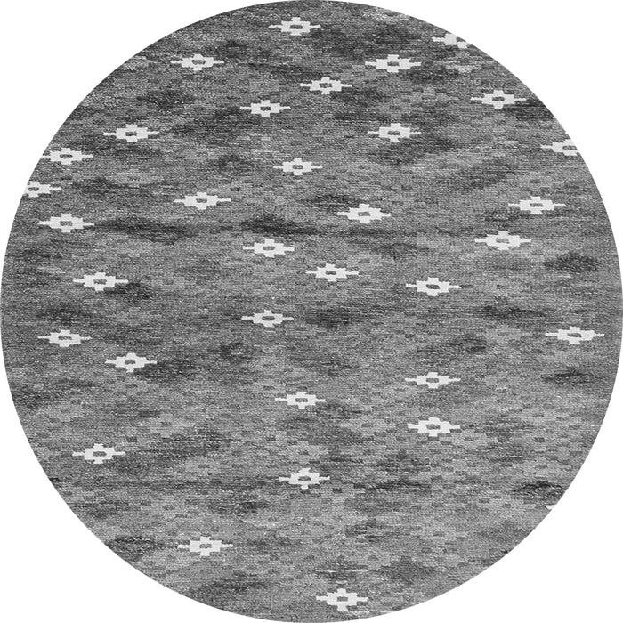 Square Southwestern Gray Country Rug, con694gry