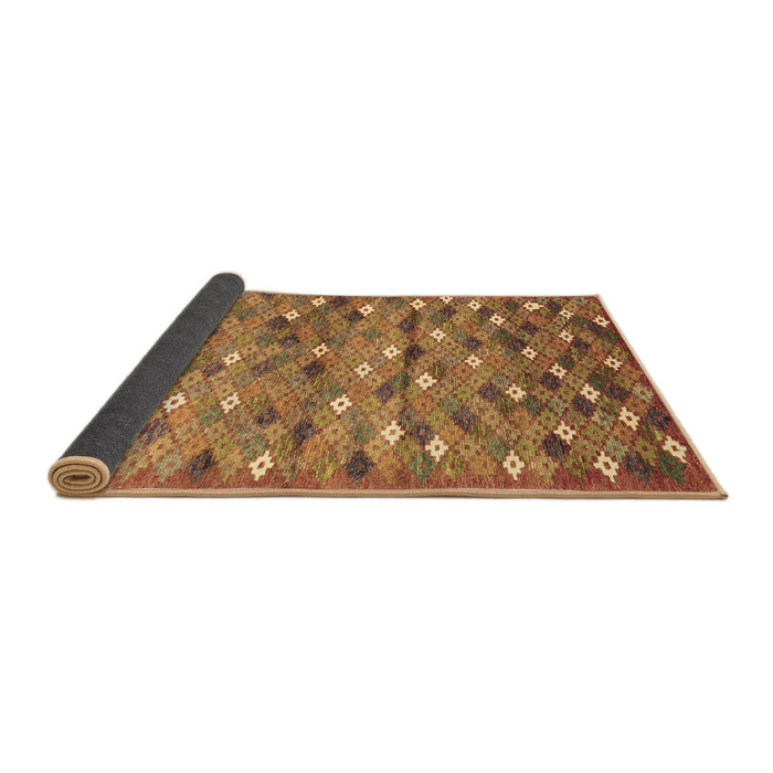 Sideview of Southwestern Brown Country Rug, con694brn