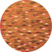 Machine Washable Southwestern Orange Country Area Rugs, wshcon694org