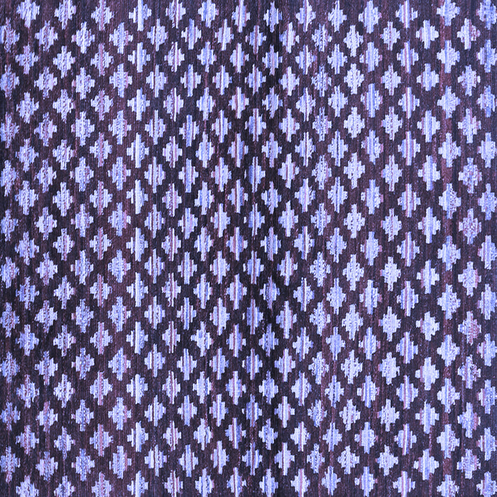 Square Abstract Blue Contemporary Rug, con695blu