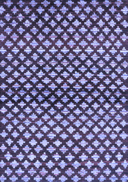Abstract Blue Contemporary Rug, con695blu