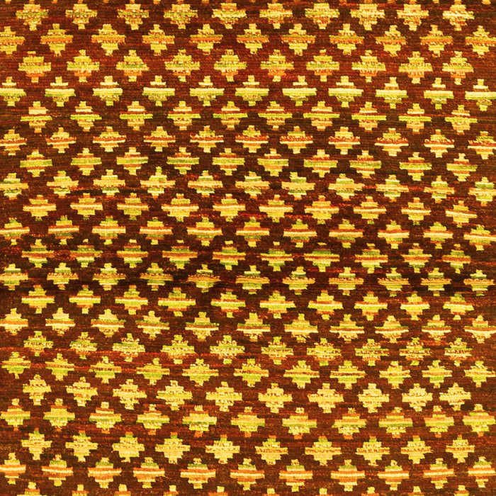 Abstract Yellow Contemporary Rug, con695yw