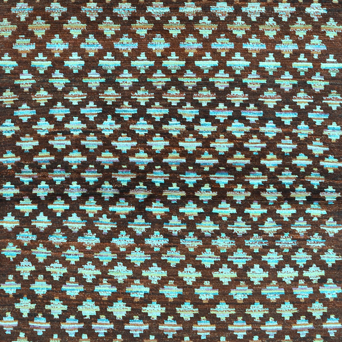 Abstract Light Blue Contemporary Rug, con695lblu