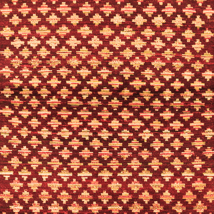 Abstract Orange Contemporary Rug, con695org