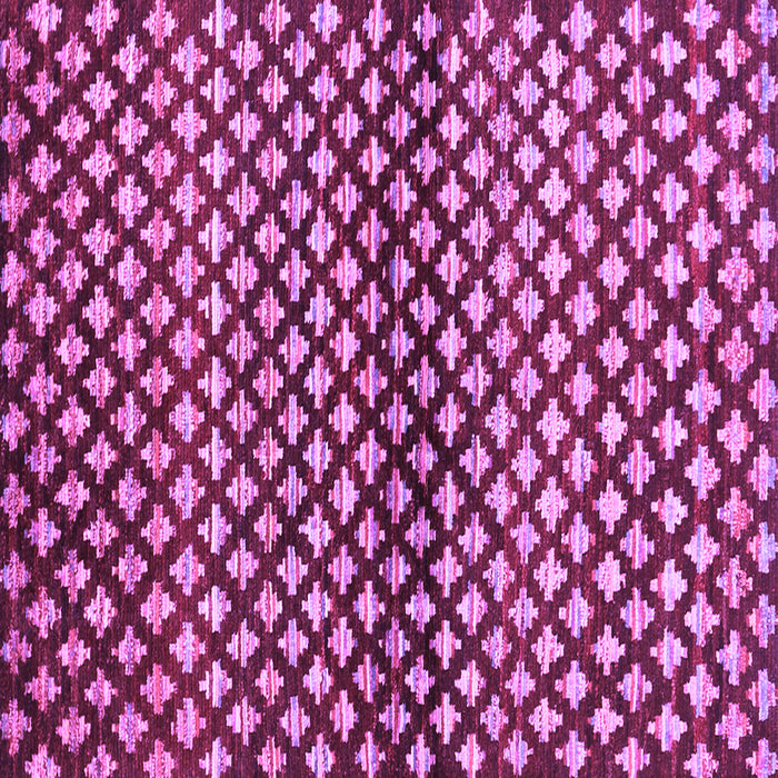Square Abstract Purple Contemporary Rug, con695pur