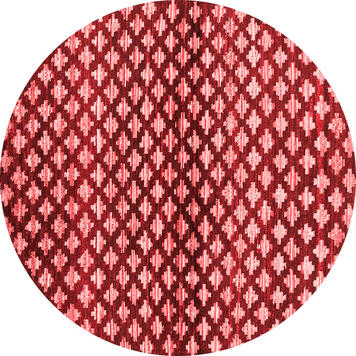 Machine Washable Abstract Red Contemporary Rug, wshcon695red