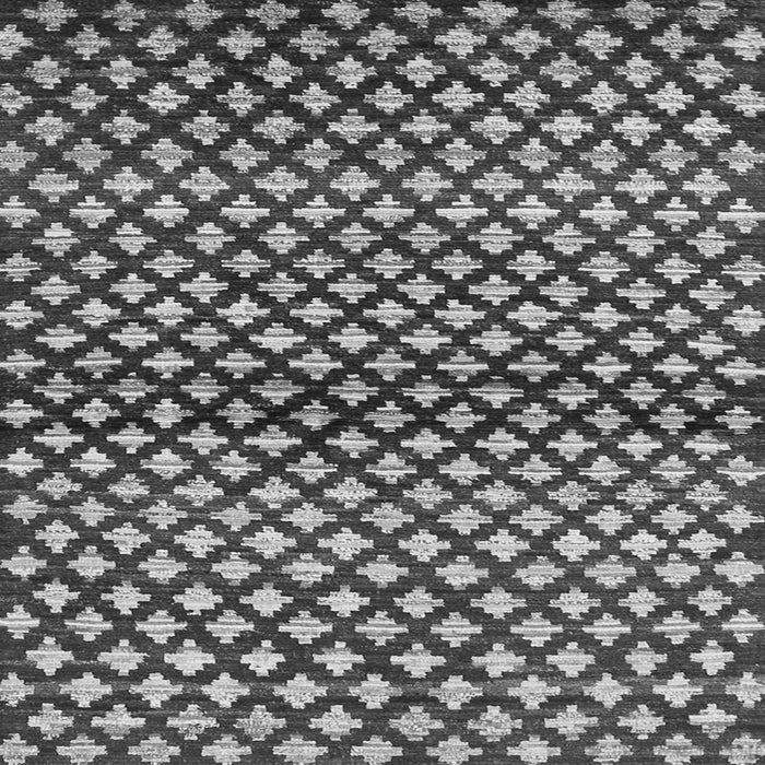 Round Machine Washable Abstract Gray Contemporary Rug, wshcon695gry