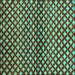 Square Machine Washable Abstract Turquoise Contemporary Area Rugs, wshcon695turq