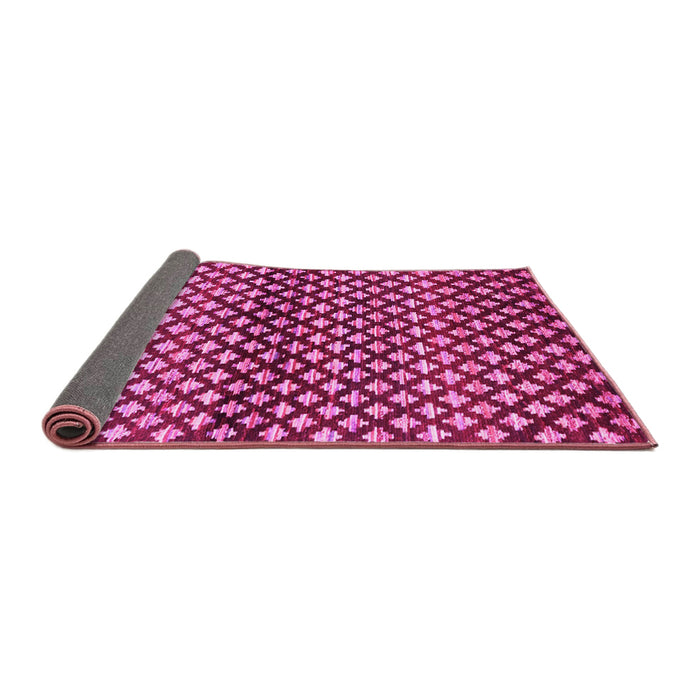 Sideview of Abstract Pink Contemporary Rug, con695pnk