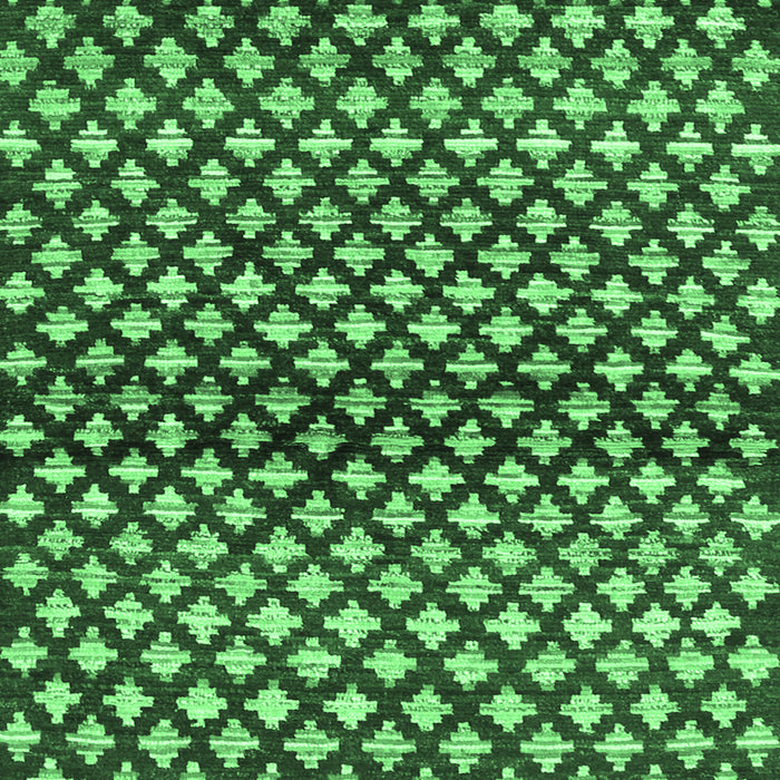 Abstract Emerald Green Contemporary Rug, con695emgrn