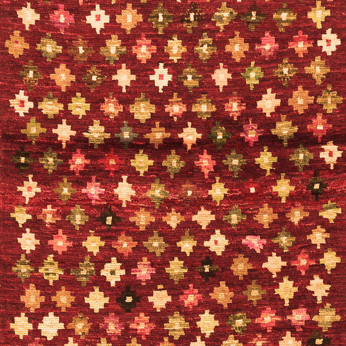 Serging Thickness of Machine Washable Abstract Orange Contemporary Area Rugs, wshcon696org